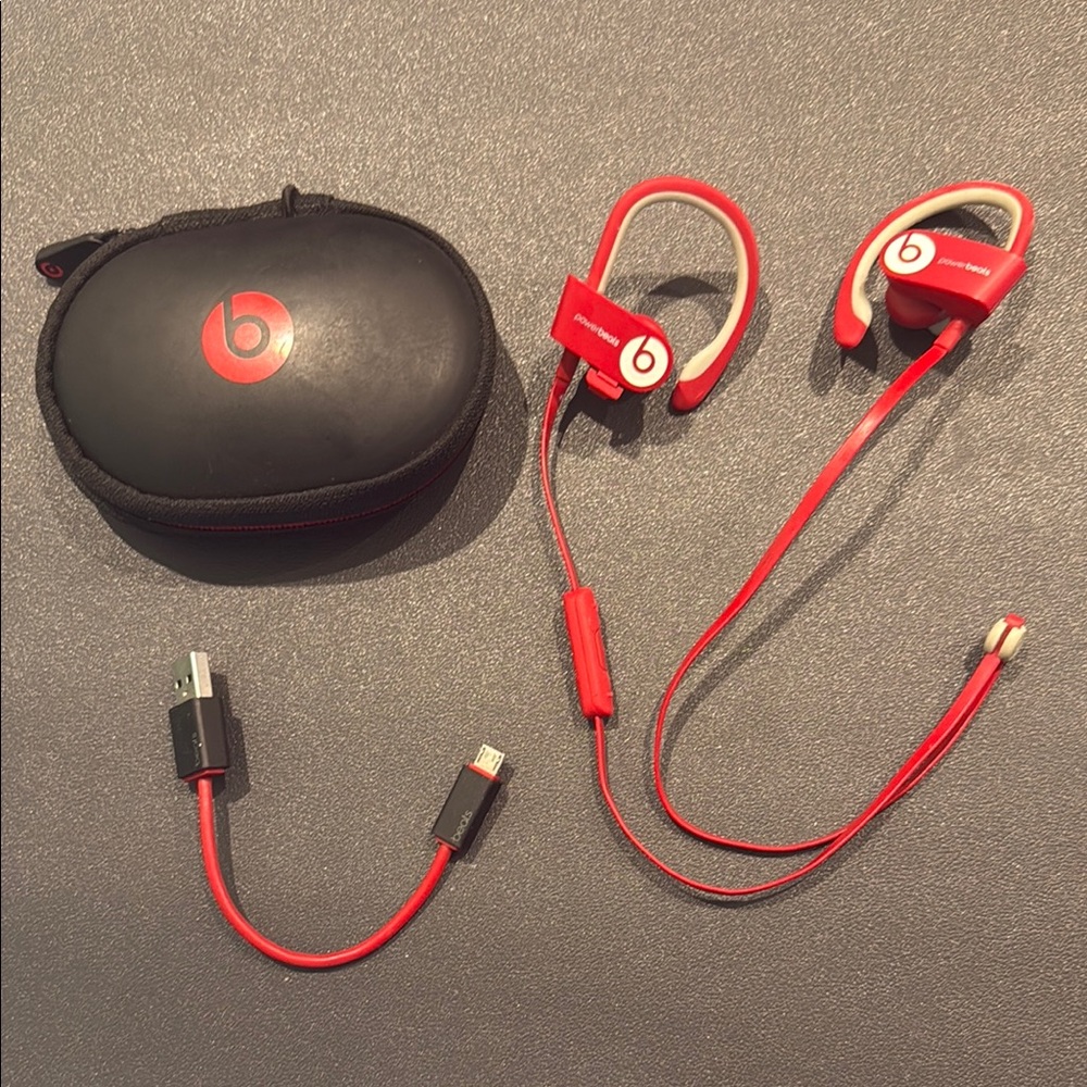 Beats by Dre Red Over-Ear Headphones